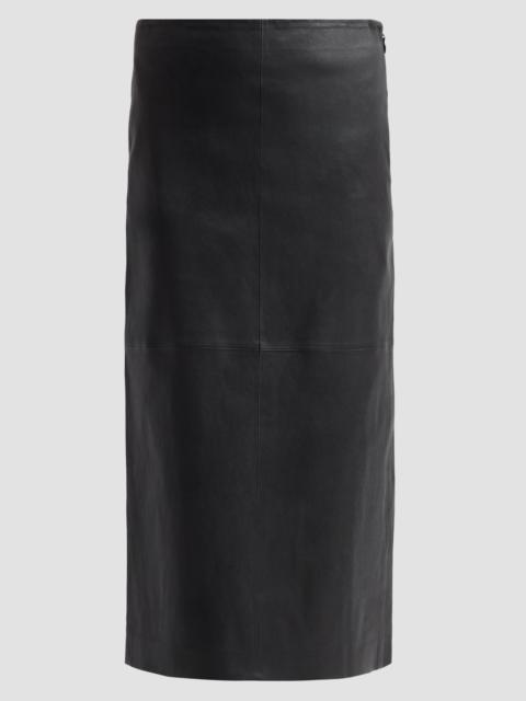 SIMKHAI Women's Raven Leather Pencil Skirt - Black