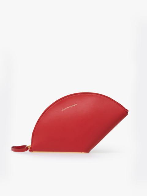 CAROLINA HERRERA Consuelo Leather Clutch