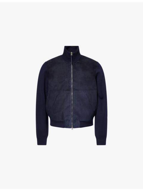 TOM FORD Suede-Front Merino-Wool Jacket