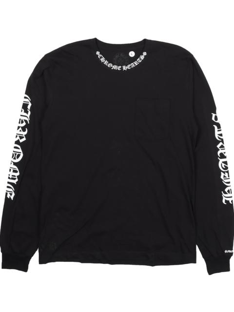 Chrome Hearts Neck Logo Longsleeve T-Shirt "Black" CHRM1133
