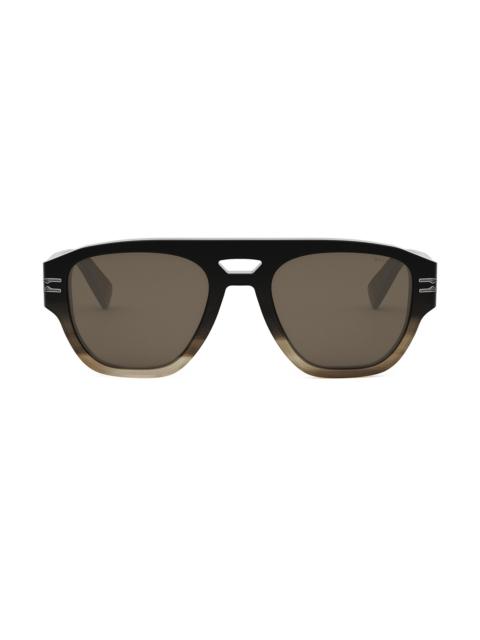 BVLGARI Men's B. Zero1 53MM Pilot Sunglasses - Brown