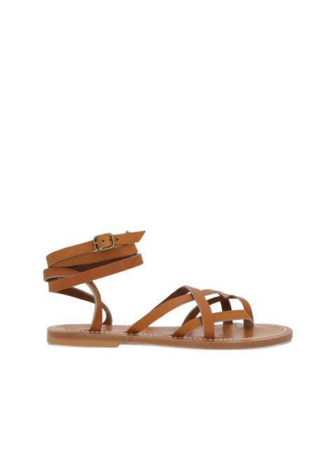 K.JACQUES Zenobie leather flat sandals