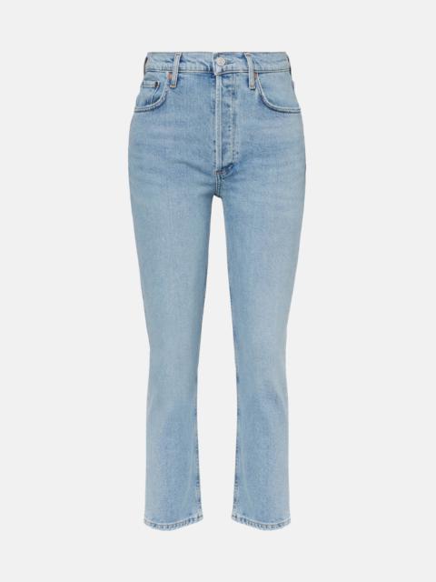 AGOLDE Riley high-rise straight jeans