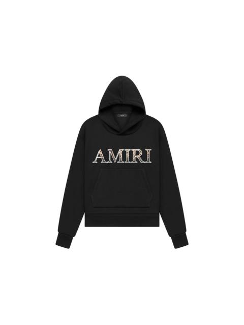 AMIRI AMIRI Leopard Applique Hoodie Black
