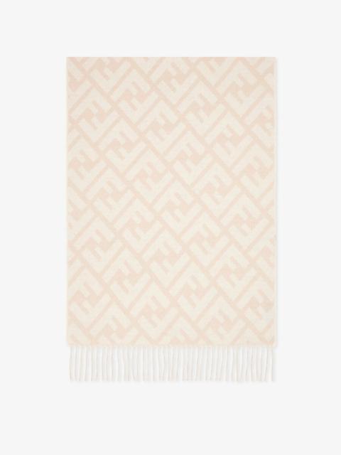 Pale pink cashmere scarf