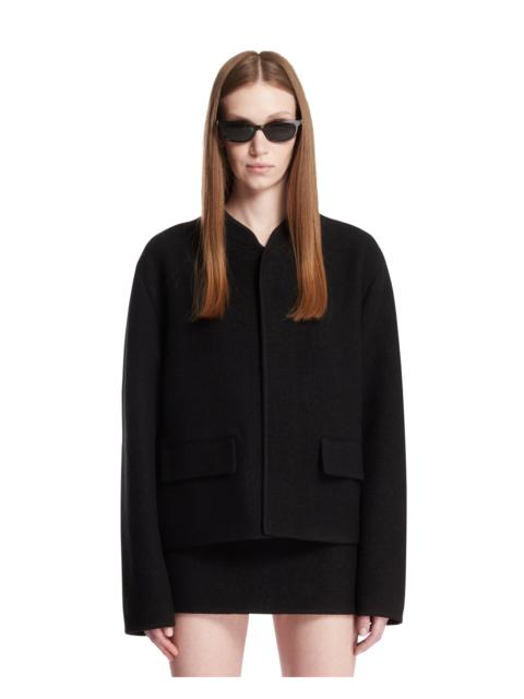 RIER Black Wool Cropped Walker Jacket
