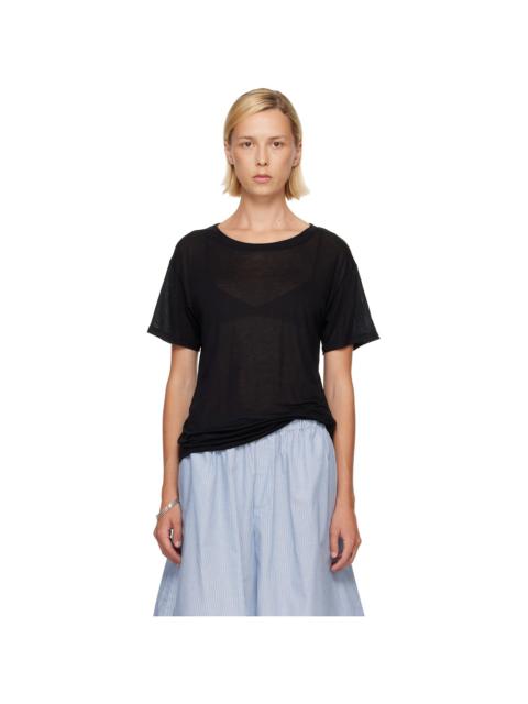 BASERANGE Black Loose T-shirt
