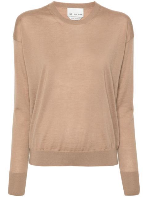 SA SU PHI crew-neck cashmere jumper