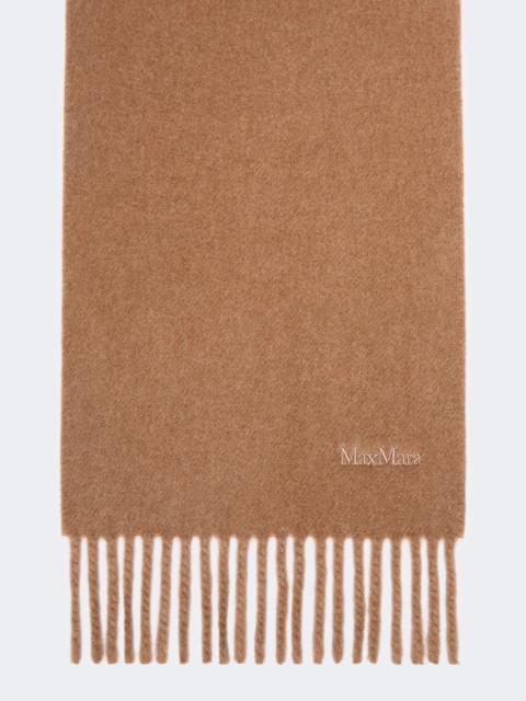Max Mara FRAGORE Yarn-dyed wool scarf - CAMEL