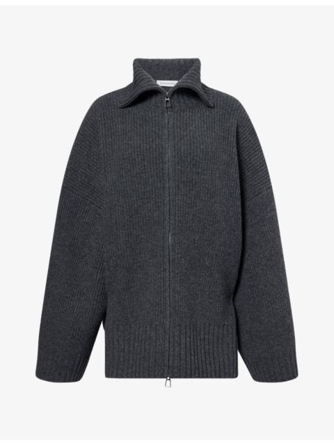 The Frankie Shop Veda Knitted Wool Cardigan
