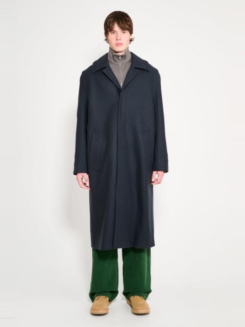 RIER RIER LODEN COAT CLASSIC PLOMBE