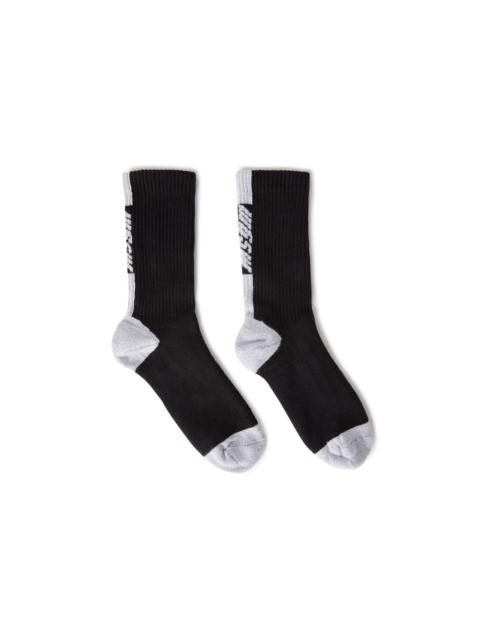 MSGM Solid color cotton socks with MSGM logo