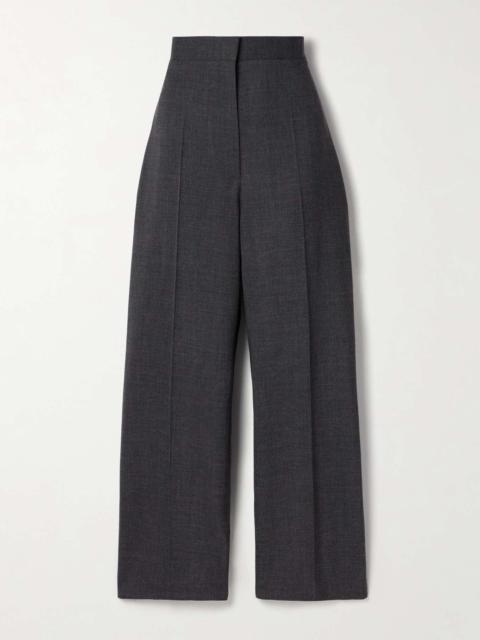 The Row Gordon wool wide-leg pants Charcoal