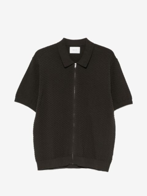 NN07 Gustav 60016 zip-up knitted shirt