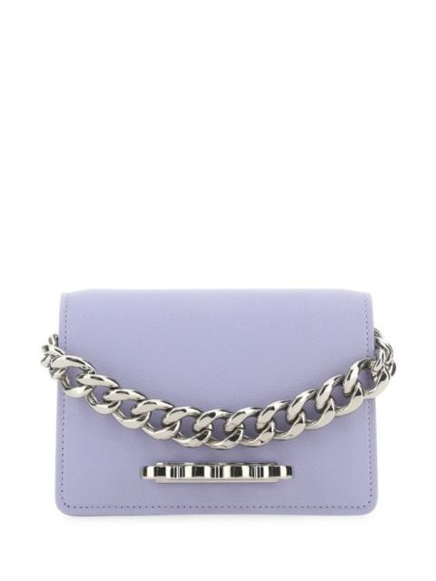 Alexander McQueen Lilac leather mini The Four Ring handbag