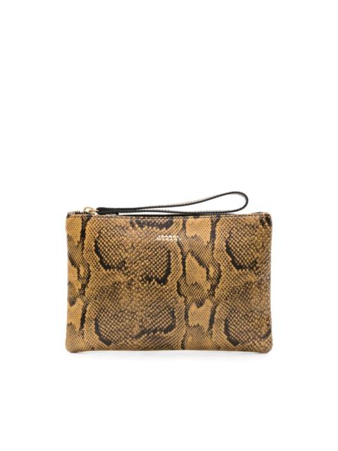 Mino snakeskin-effect purse