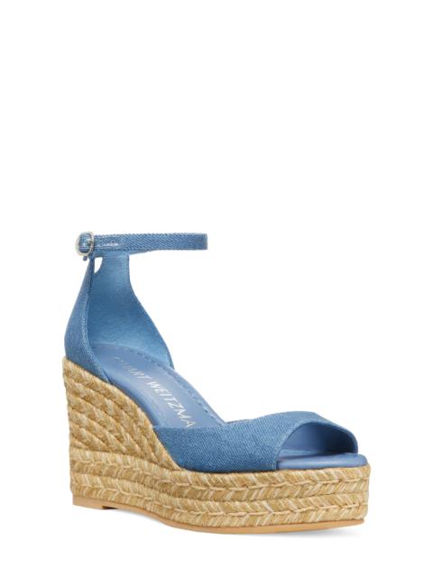 Stuart Weitzman Nudistia Espadrille Wedge Sandal