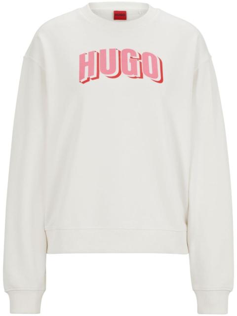 HUGO logo-print cotton-blend sweatshirt