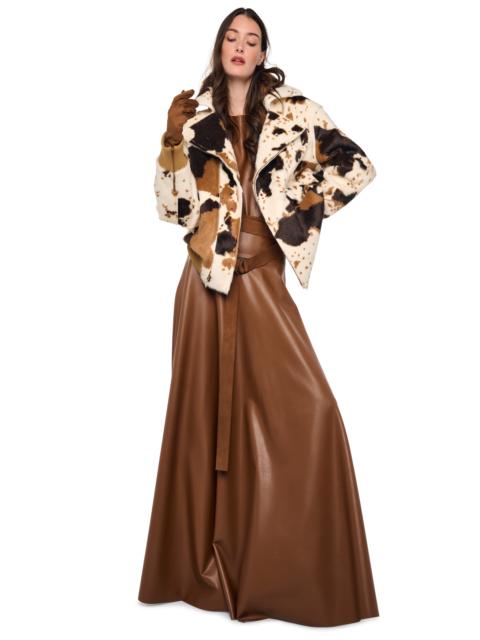 NORMA KAMALI FLARED SKIRT TO FLOOR