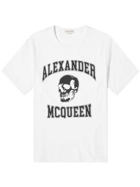 Alexander McQueen Alexander McQueen Varsity Skull Logo T-Shirt