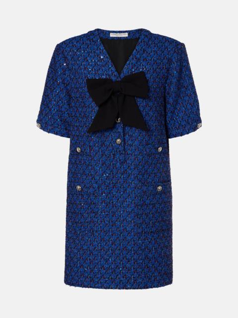 Alessandra Rich Sequined tweed minidress