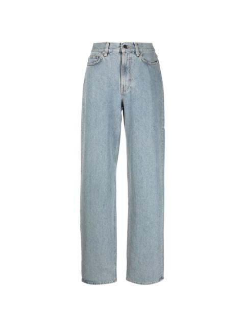Loulou de Saison light-wash wide-leg jeans