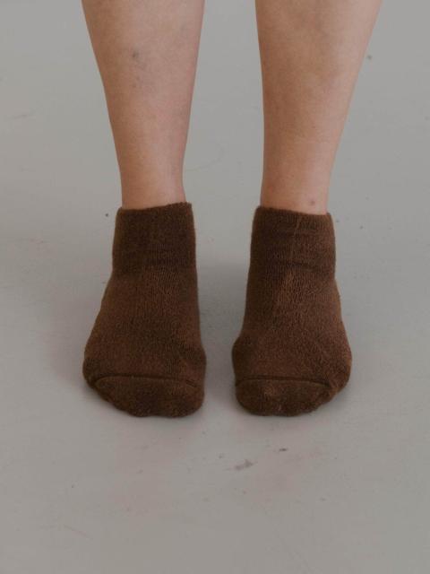 BASERANGE Buckle Ankle Socks - Textured Organic Cotton