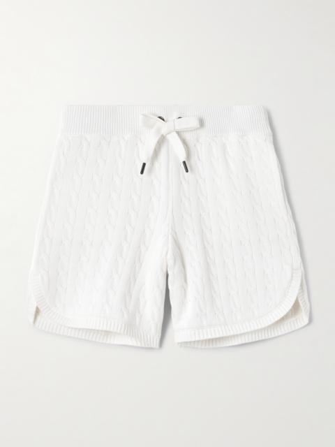 Brunello Cucinelli Cable-knit Cotton Shorts