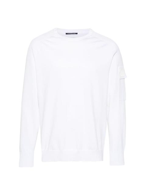 C.P. Company logo-patch cotton-blend jumper