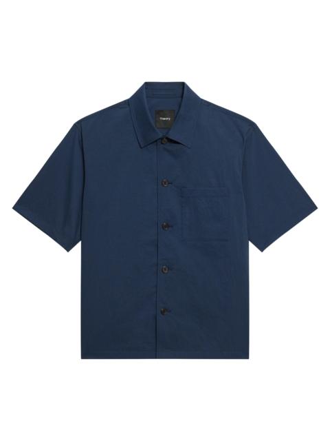 Theory Men's Nylon-Blend Overshirt - Nocturne Navy