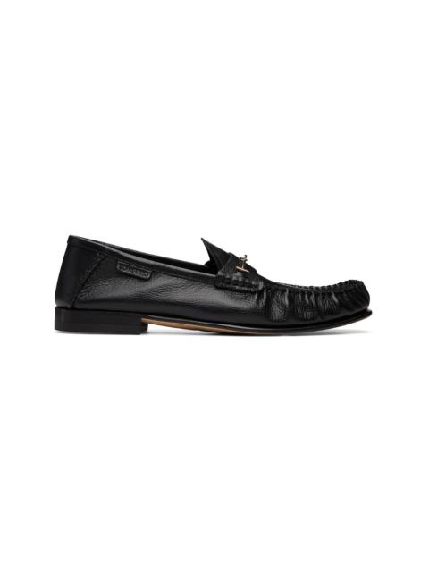 TOM FORD Black Shiny Leather Ripley Loafers
