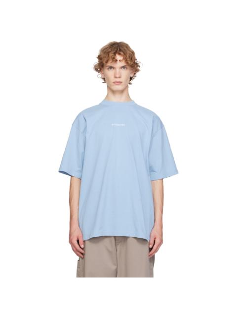 BALENCIAGA Blue 'Balenciaga' Back Medium Fit T-shirt