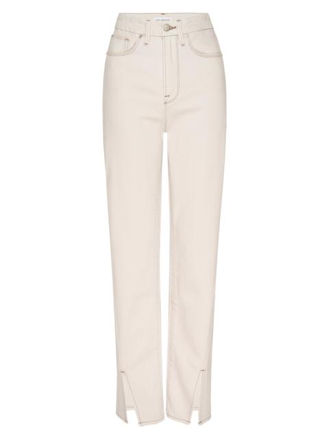 GOOD AMERICAN Women's Good Boy Straight Jeans - Pearl