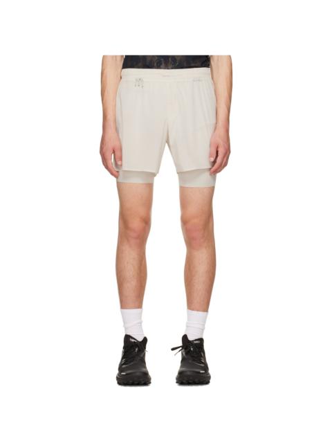SATISFY Gray HeatCrush 8 Desert Shorts