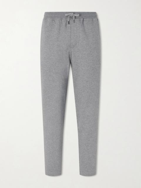 Brunello Cucinelli Tapered Cotton, Cashmere and Silk-Blend Jersey Sweatpants