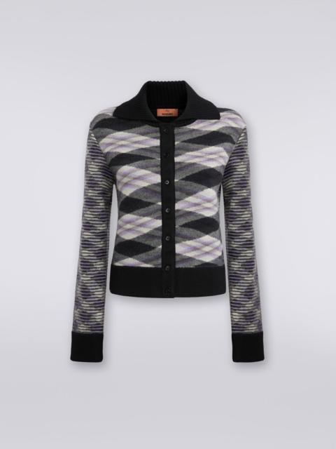 Missoni Slub wool and cotton blend bomber jacket