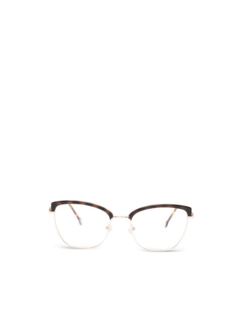 CAROLINA HERRERA tortoiseshell-effect geometric-frame glasses