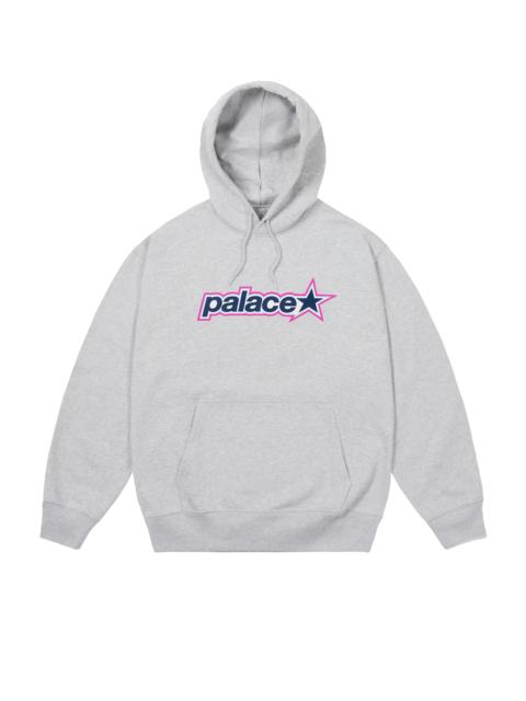 PALACE P STAR HOOD GREY MARL