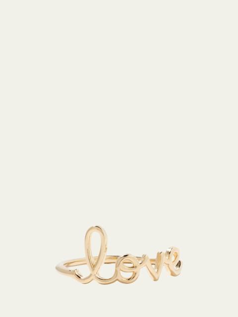 SYDNEY EVAN 14k Yellow Gold Pure Love Script Ring