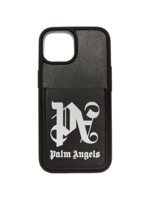 Palm Angels monogram iPhone 14 Pro case
