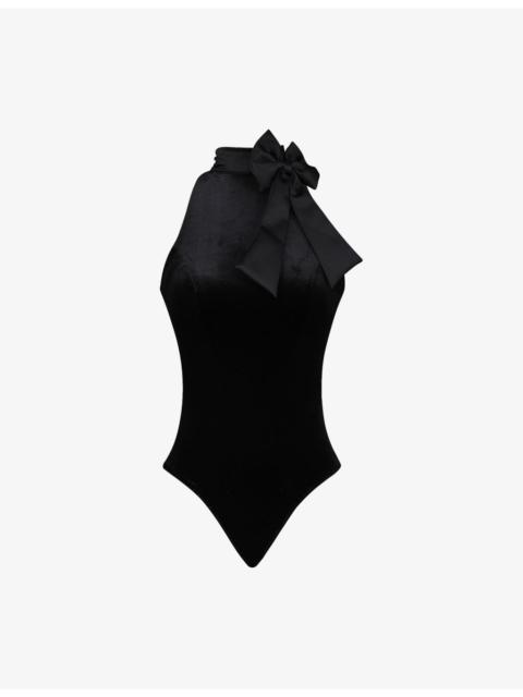 House of CB Blair Bodysuit With Optional Bow