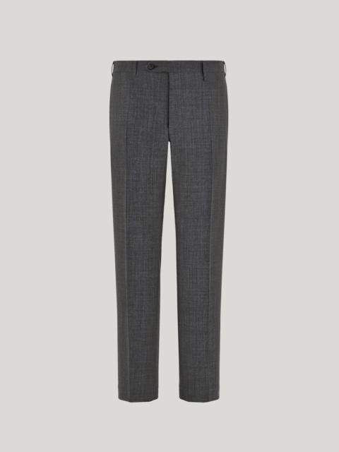 Canali ANTHRACITE CANALI IMPECCABILE WOOL REGULAR-FIT PANTS