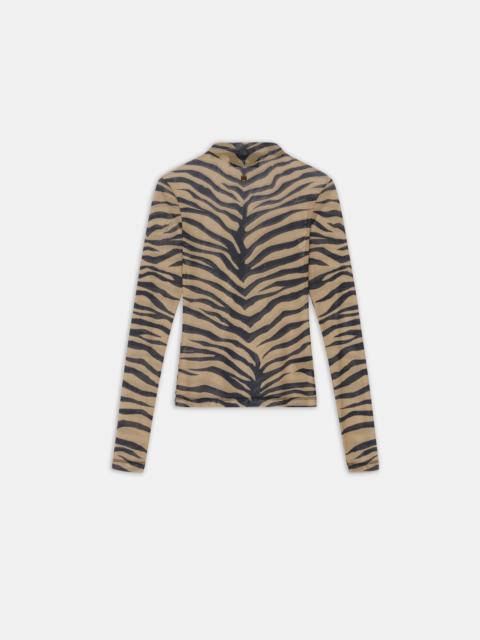 AMIRI WOMEN'S ZEBRA LONG SLEEVE TOP