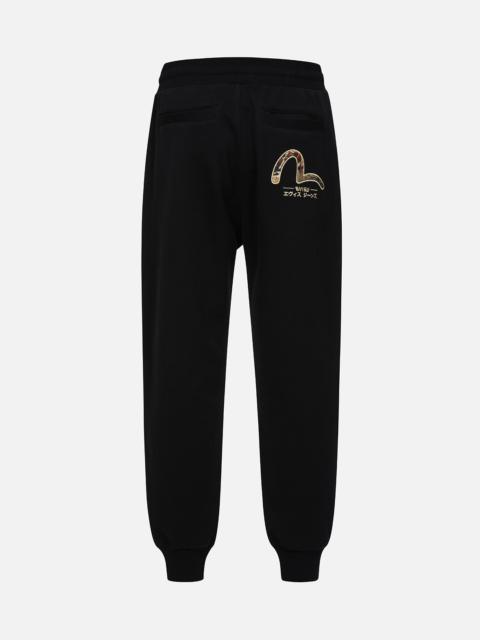 EVISU SEAGULL BROCADE APPLIQUÉ REGULAR FIT SWEATPANTS