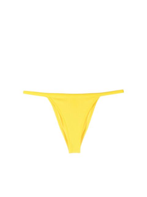 Moschino textured elasticated-waistband bikini bottom