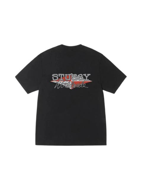 Stüssy Stussy Worldwide Diamond Pigment Dyed Tee Black