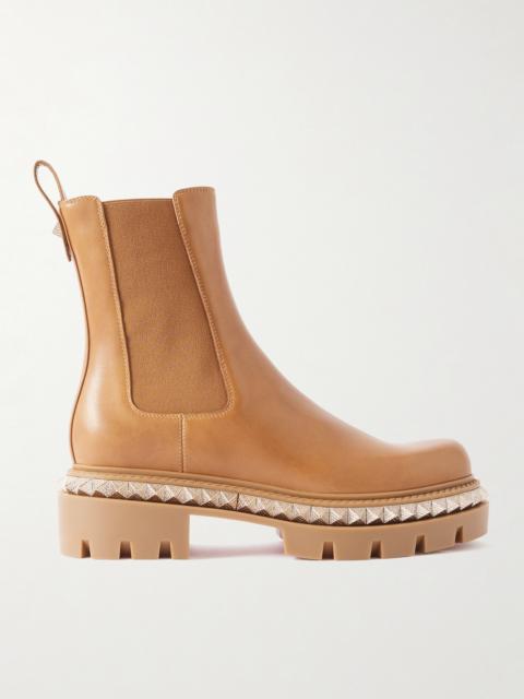 Christian Louboutin Emilia Pyraclou Studded Leather Chelsea Boots