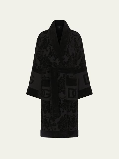 Dolce & Gabbana DG Logo Jacquard Bathrobe