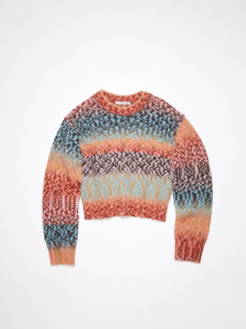 Wool blend jumper - Brown/blue multi