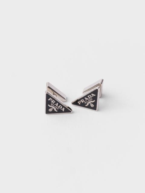 Prada Enameled metal earrings